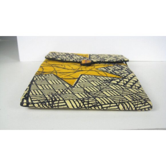 Crossbody African Fabric Handbag Purse Vintage Strap Ghana 100 Cotton - Picture 11 of 12